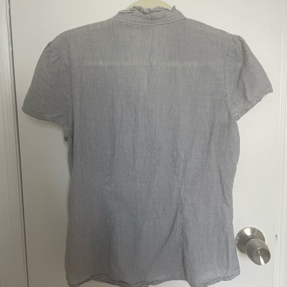 Short Sleeve Button Down Blouse - Picture 5 of 5